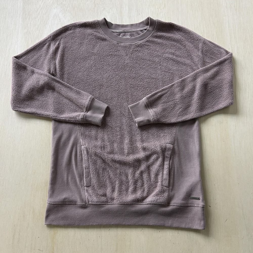 Marc New York Performance Sweatshirt Womens Small Purple Fleece Pullover Pockets